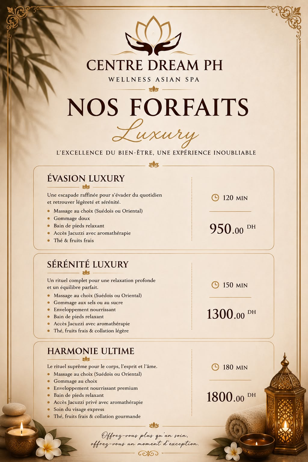 Forfaits Luxury
